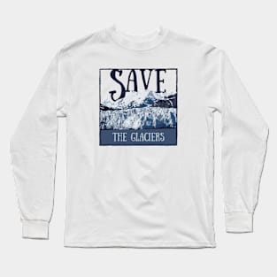 Save the Glacier Dark Long Sleeve T-Shirt